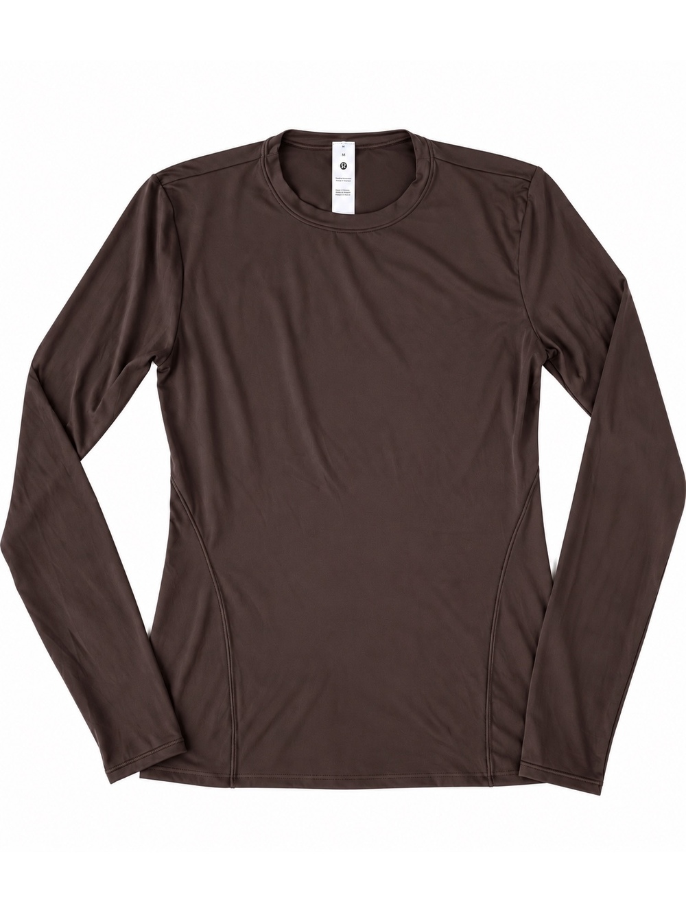Lululemon Women’s M Espresso Brown Long Sleeve Athletic Top Stretch Workout